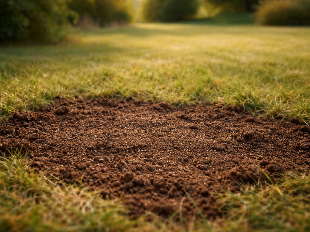 Jardin printanier : sol dégelé et pelouse en fin d’été, illustrant le moment idéal pour semer.