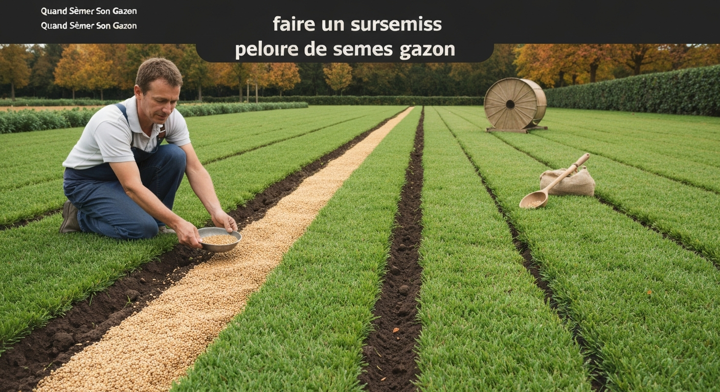 Faire un sursemis gazon : guide pas à pas, calendrier et conseils