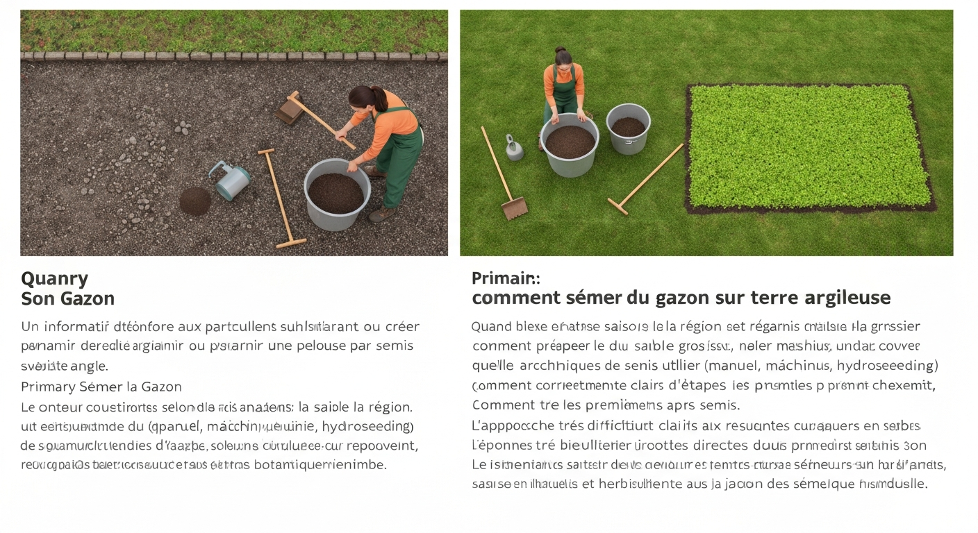 Comment semer du gazon sur terre argileuse : guide pas à pas
